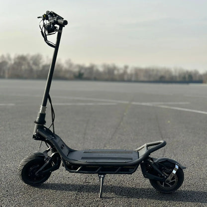 Electric Scooter Nami Burn E 3 Max, sleek black design, large wheels, sturdy frame, suited for urban commuting.