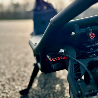 Electric Scooter Nami Burn E 3 Max, showcasing a close-up of its sleek design and detailed components.