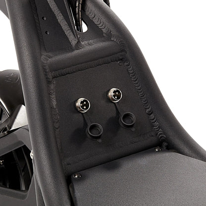 Electric Scooter Nami Burn E 3 Max features sturdy connectors for electrical components, emphasizing durability.