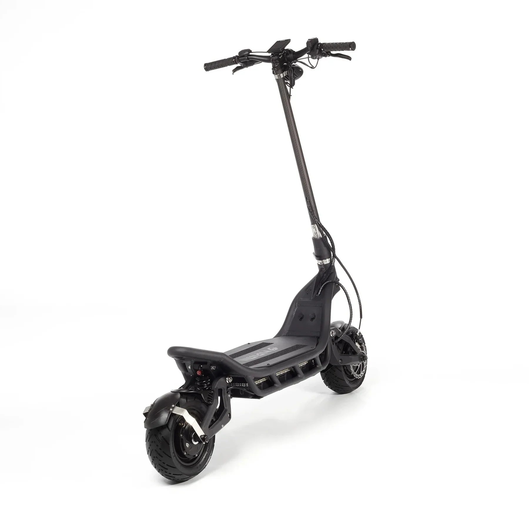 Electric Scooter Nami Burn E 3 Max, sleek black design, sturdy frame, wide tires for stability, and comfort.