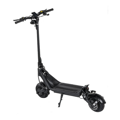 Electric Scooter Nami Klima features a sleek black design, sturdy frame, and robust wheels for smooth rides.