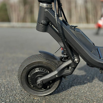 Electric Scooter Nami Klima features a robust design, showcasing a durable frame and a powerful rear wheel.