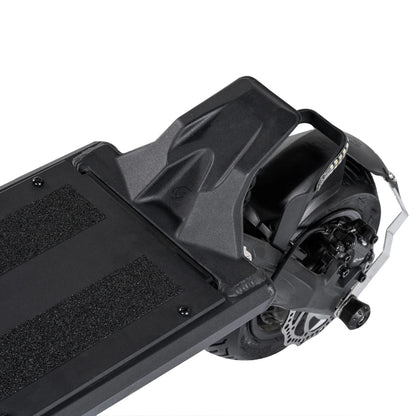 Electric Scooter Nami Klima Max features a sleek deck with grip tape and robust rear wheel design for stability.