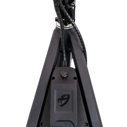 Electric Scooter Nami Klima One, featuring a sleek design with a sturdy frame and integrated cables for durability.