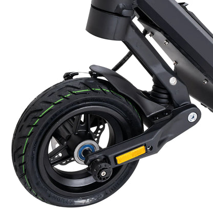 Electric Scooter Nami Stellar, featuring a robust rear wheel with enhanced traction and a sleek design.