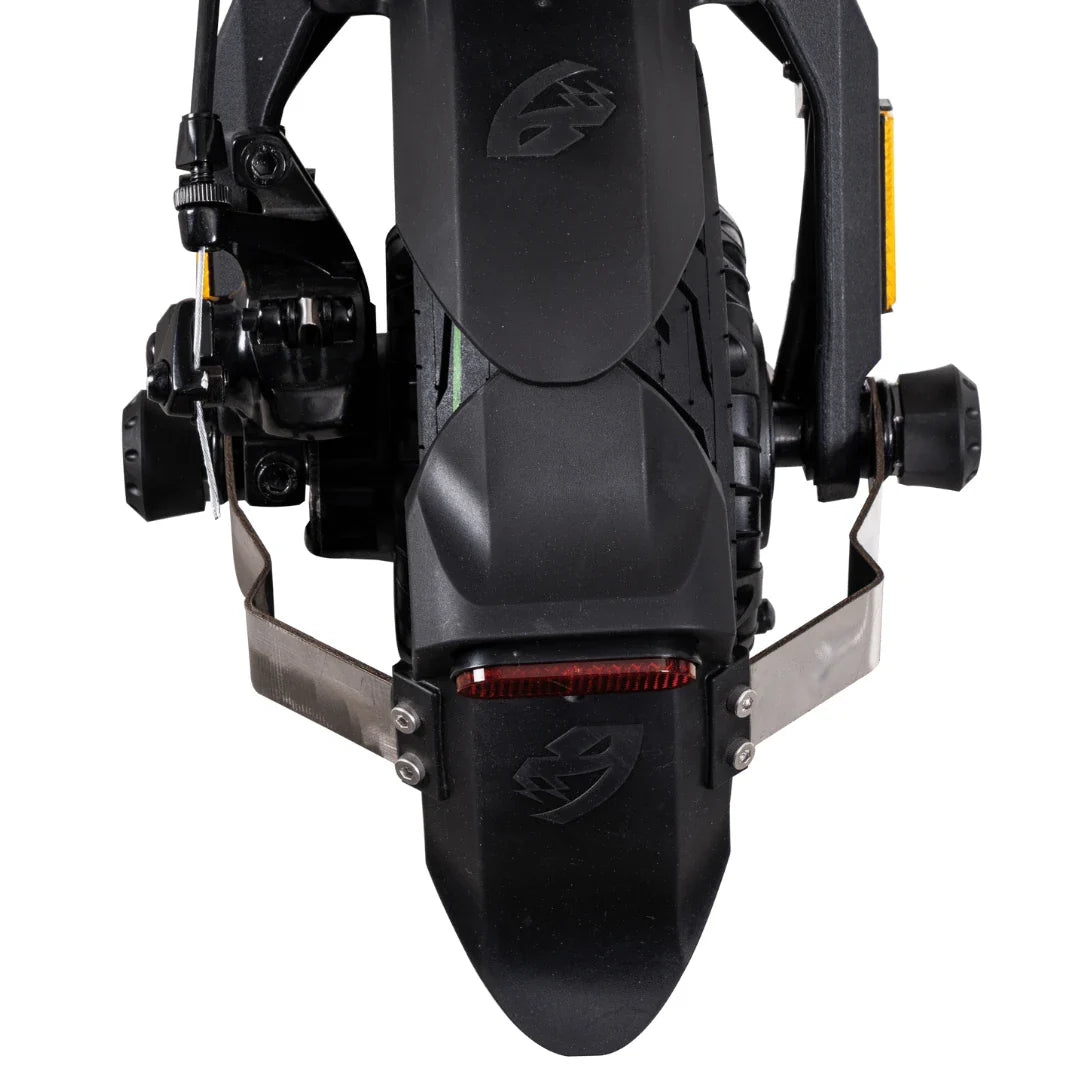 Electric Scooter Nami Superstellar, showcasing a sleek black design with durable structure and rear fender.