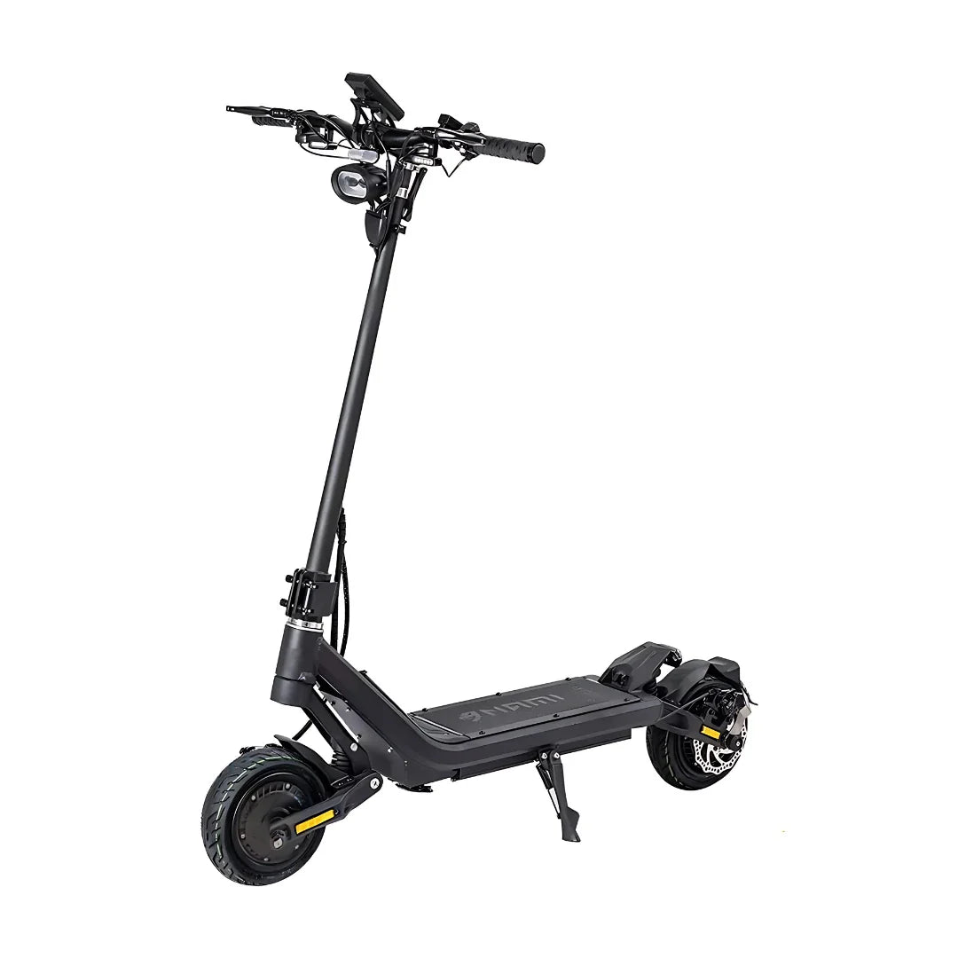 Electric Scooter Nami Superstellar, features a sleek design, sturdy frame, and robust tires for enhanced performance.