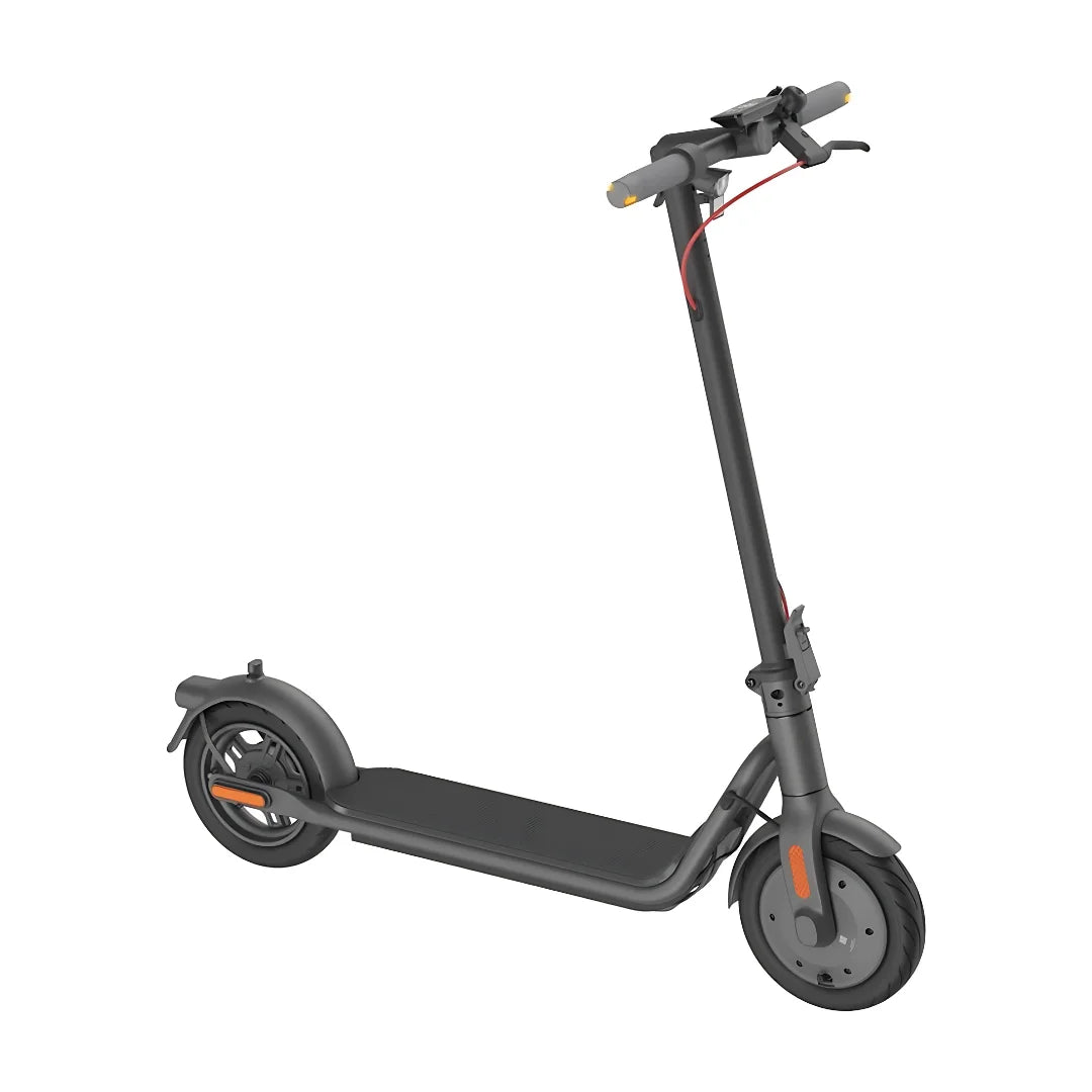 Electric Scooter Navee V25i Pro features a sleek design, sturdy frame, and a comfortable foot deck.