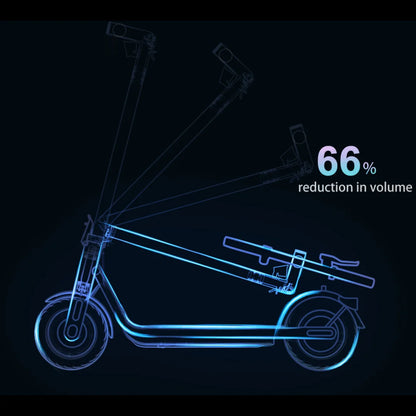 Electric Scooter Navee V50i Pro features a sleek design with a 66% reduction in volume, optimizing portability.