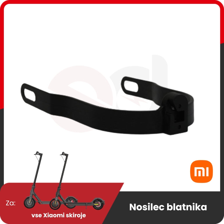 Rear Fender Mount for Xiaomi – black curved fender mount
