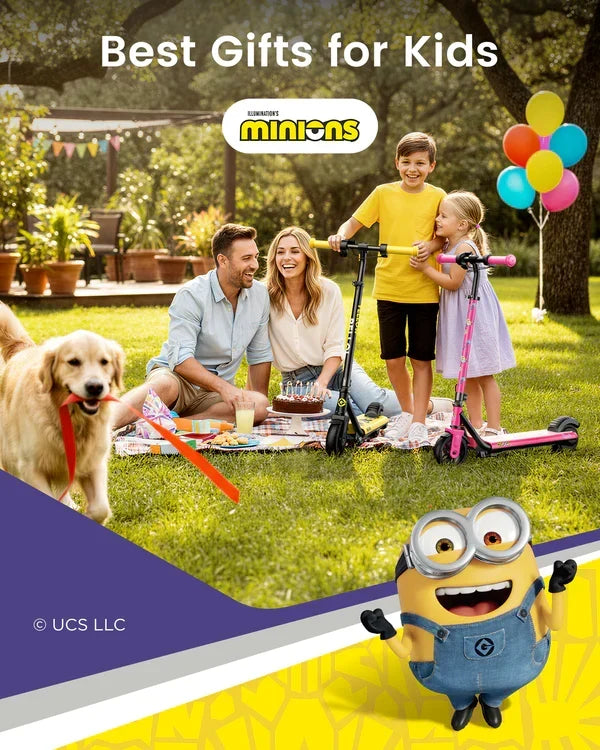 Electric scooter Gyroor H30 MAX – family picnic with two children and scooters