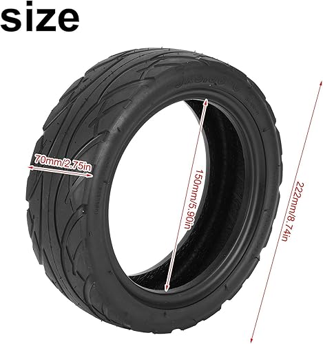 Outer Tire 9 x 3 for ECO Speed 9 Electric Scooter – dimensions infographic