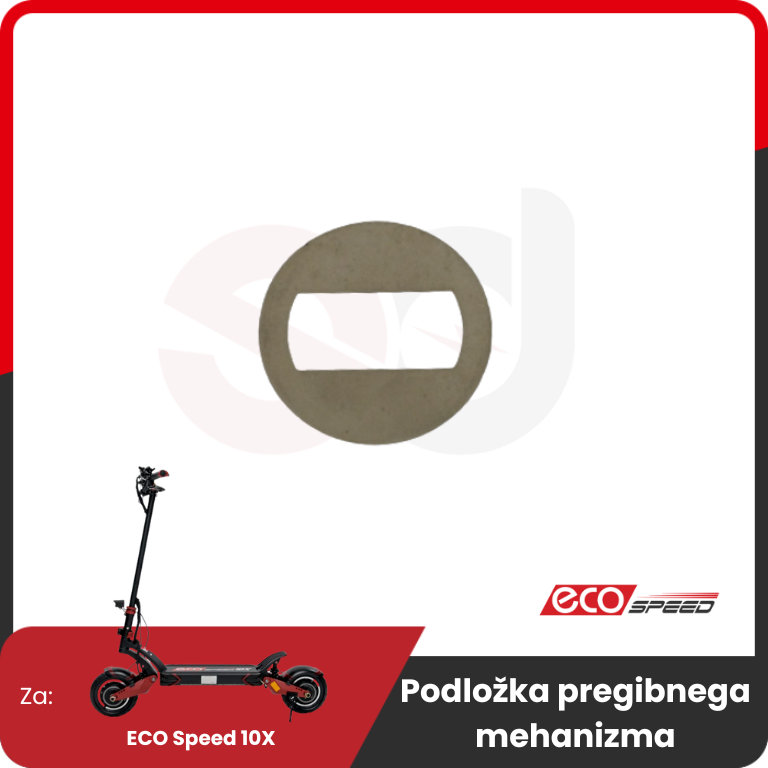 Steering Mechanism Washer – oval washer with rectangular cutout