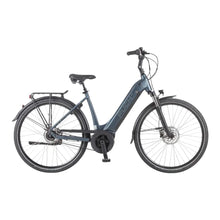 Electric bicycle Puch C 5 5 in blue, with a frame with low entry and front suspension