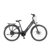 Electric bicycle Puch T 5 8 in elegant black, with low entry and wide tires