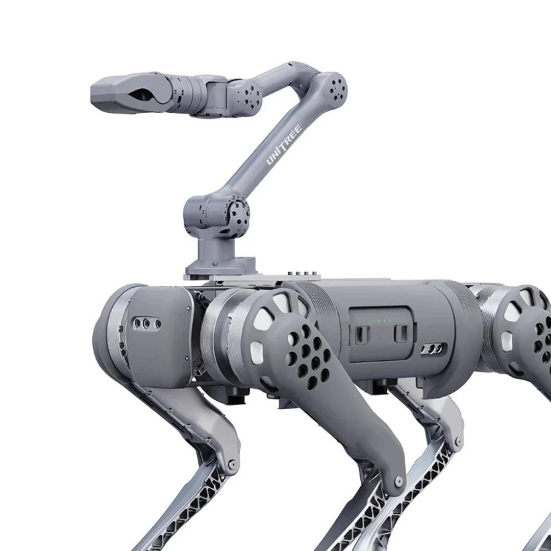 Unitree Z1 – mounted on quadruped robot, close-up