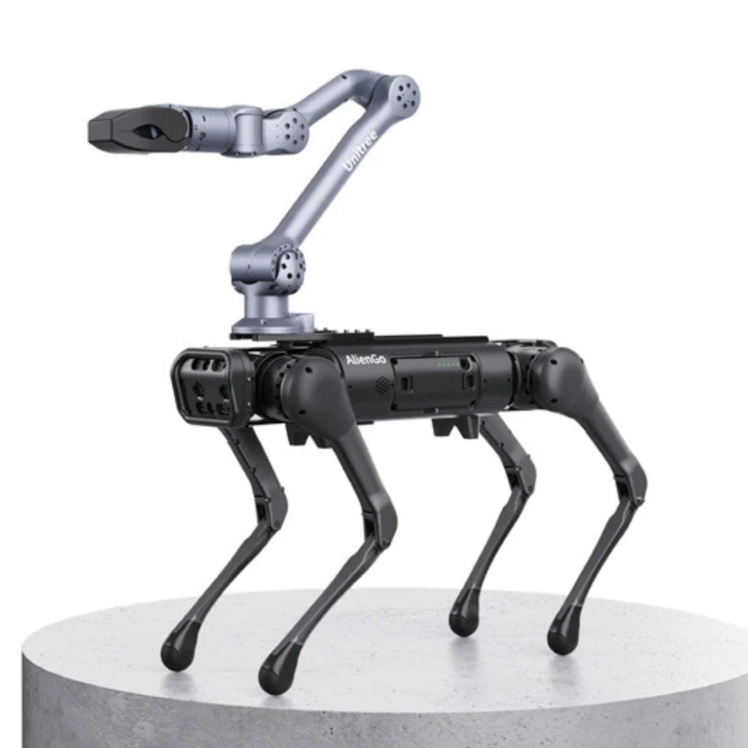 Unitree Z1 – mounted on robot dog, full view