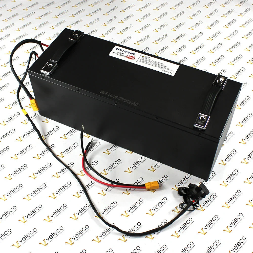 72V 40A Battery for Veleco Sagitta – black battery pack with wires
