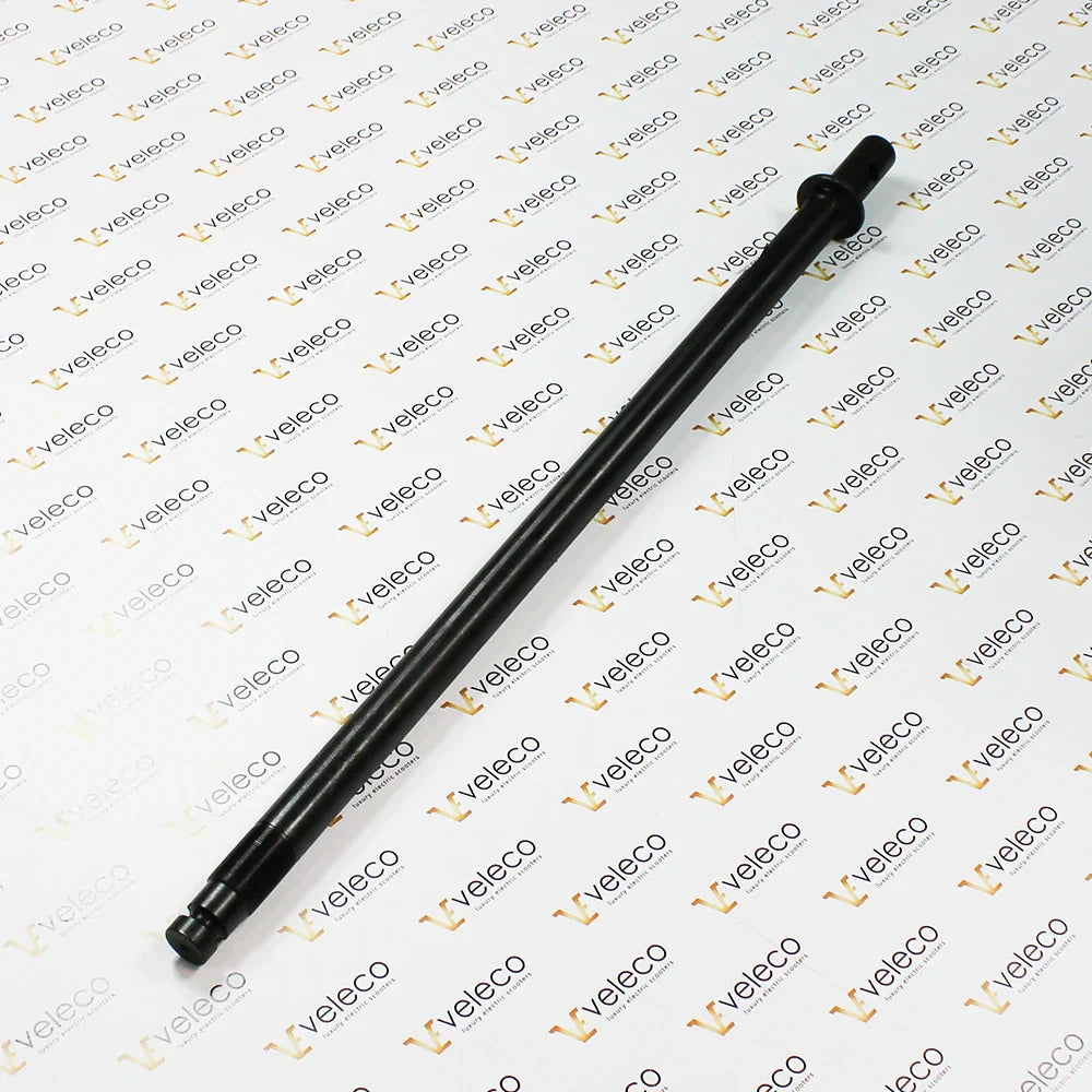 Steering Column for Veleco Sagitta – long black steering column, angled view