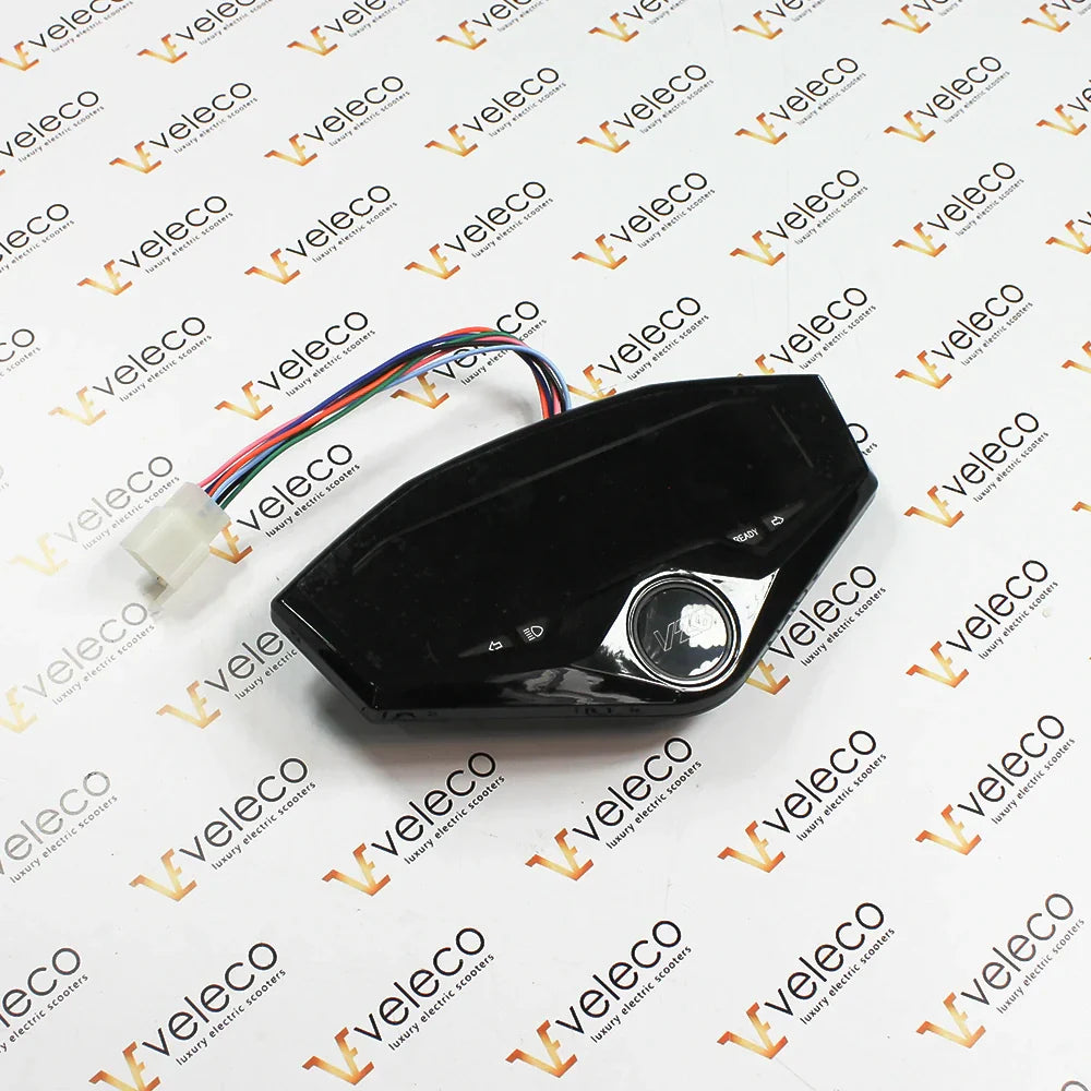 Speedometer for Veleco Sagitta – black display with coloured wires