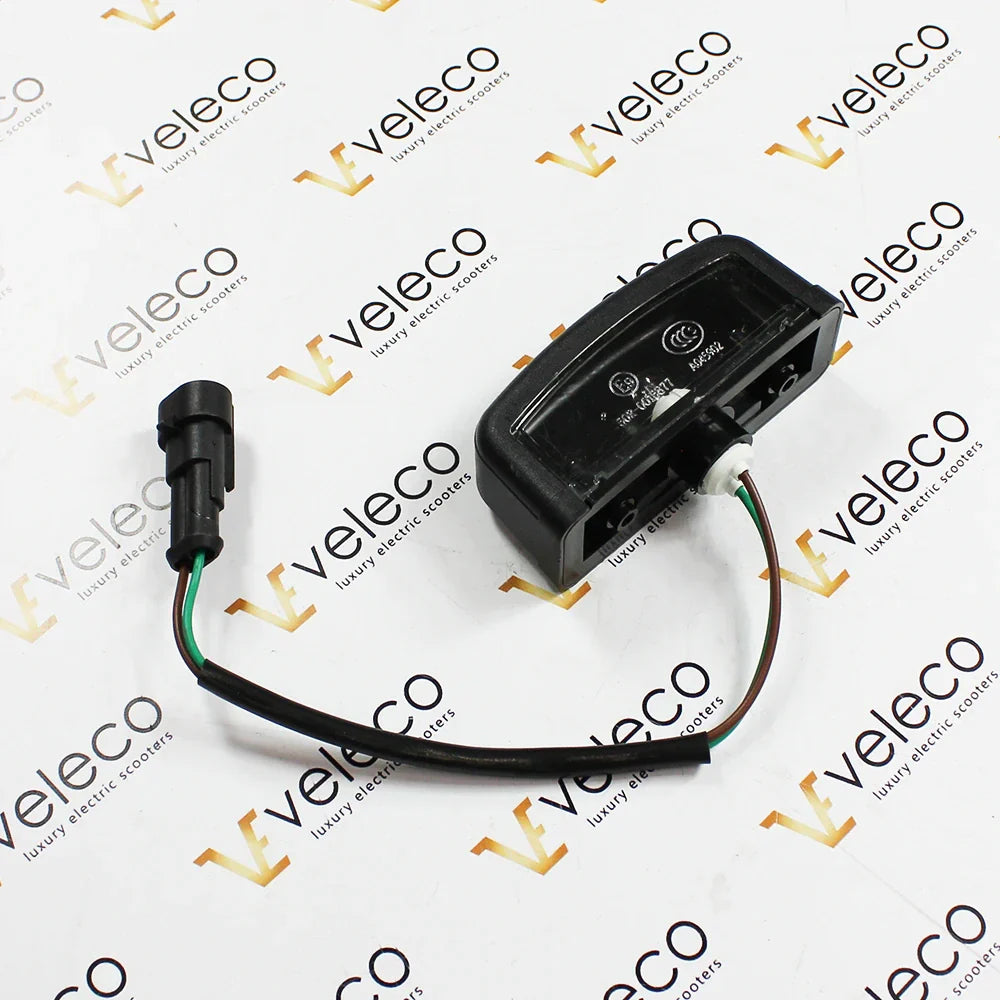 Lighting Registration Plates for Veleco Sagitta – top-down view with wiring