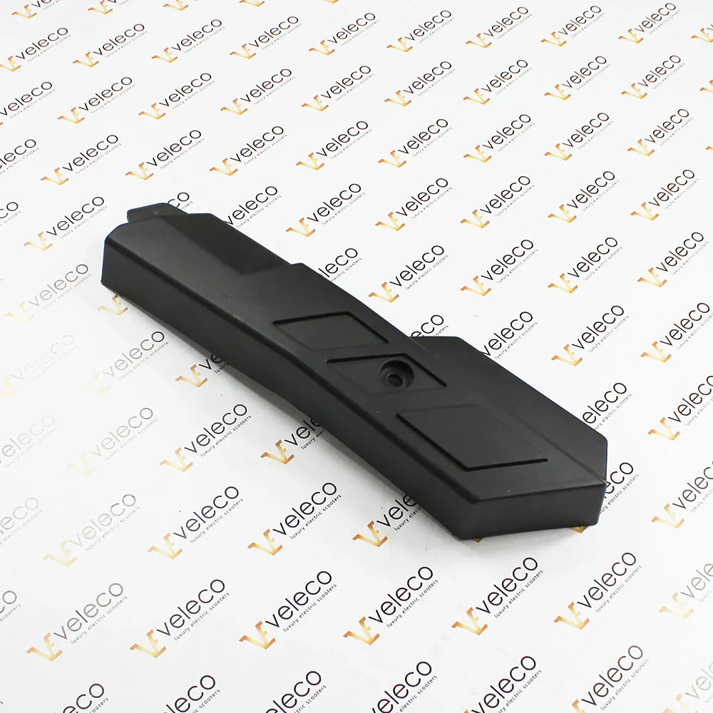 Left Back Swingarm Cover for Veleco Sagitta – black plastic cover, angled view