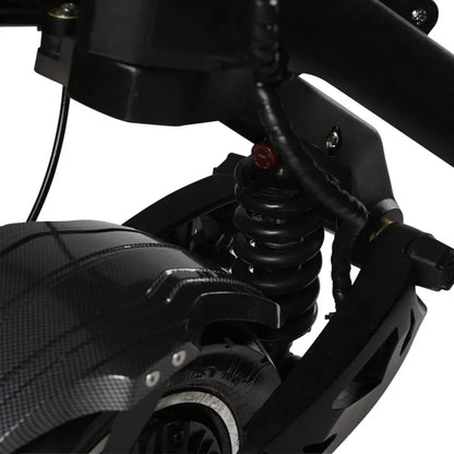 Electric Scooter Teverun Fighter 11 Plus features a robust suspension system for smooth rides, enhanced durability.