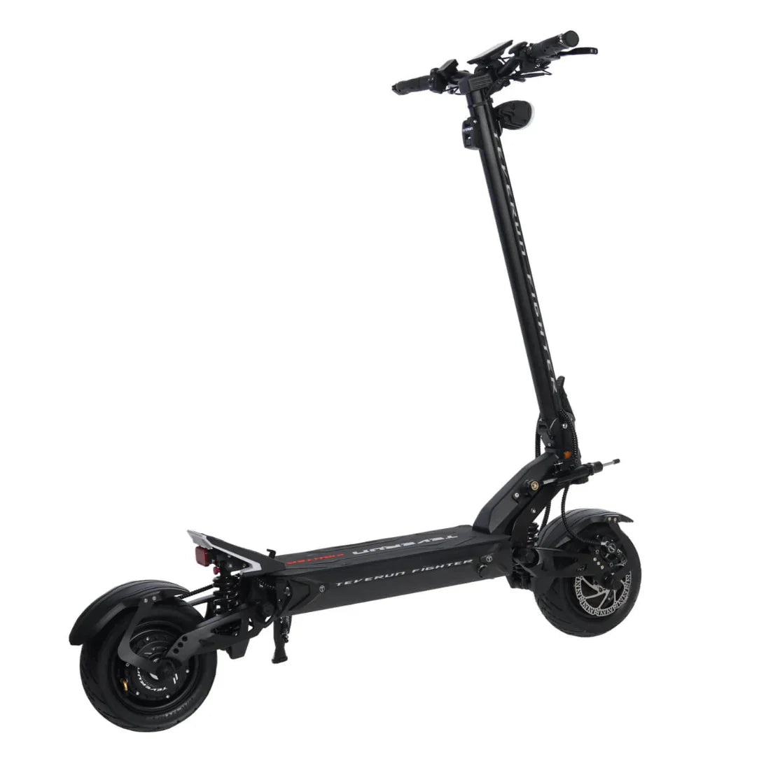 Electric scooter Teverun Fighter 11+ 2024 – rear three-quarter view