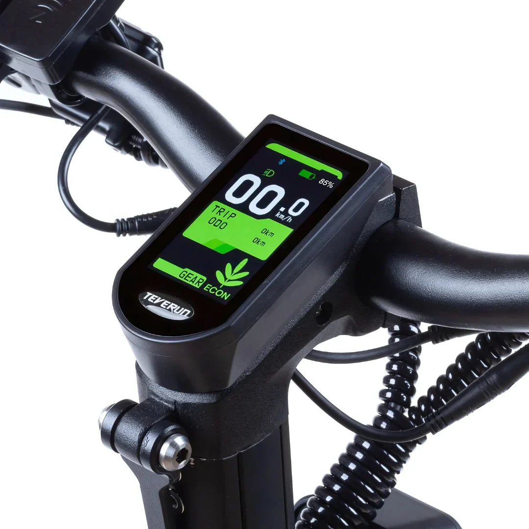 Electric scooter Teverun Fighter Mini PRO 2025 – display screen close-up
