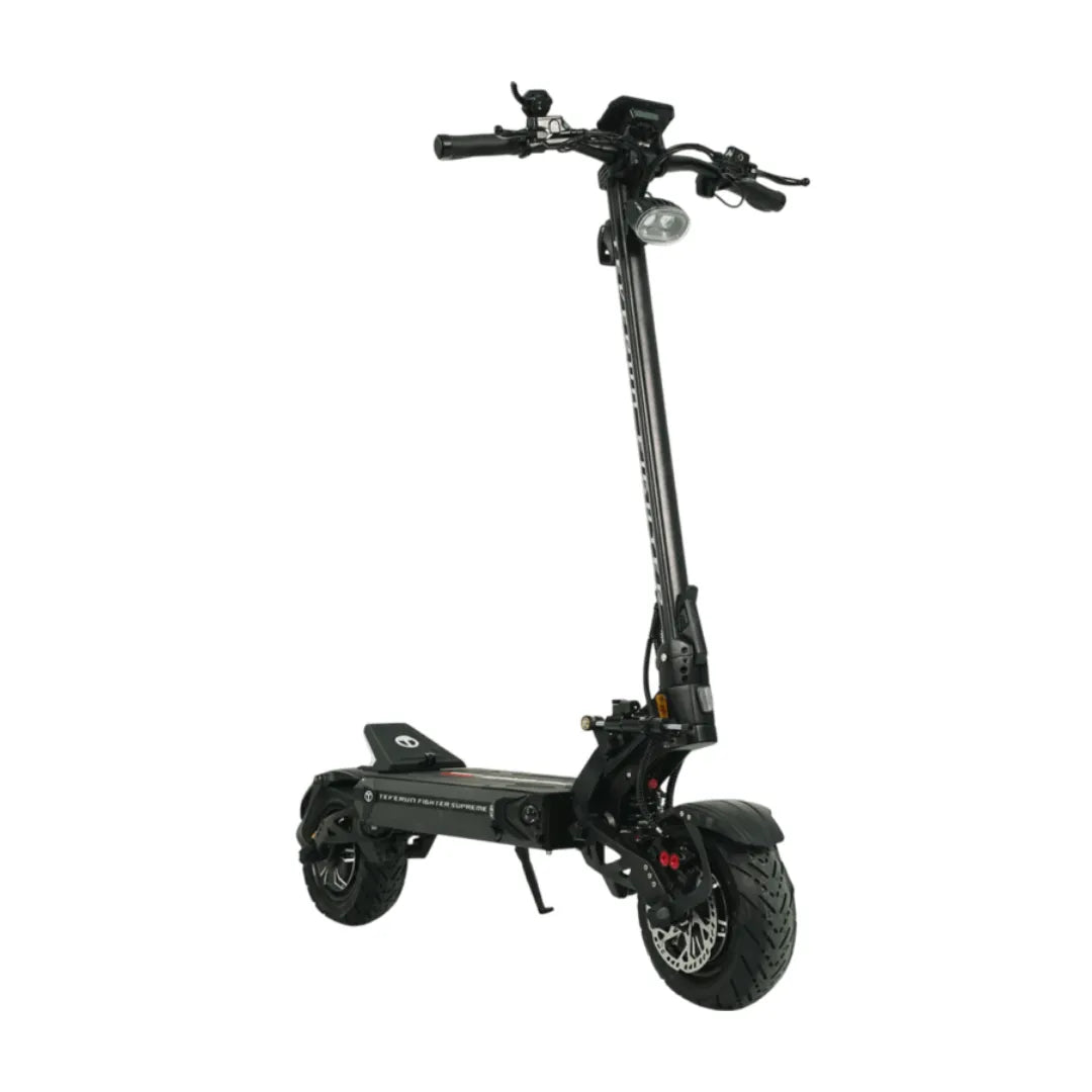 Electric scooter Teverun Fighter SUPREME 7260 Ultra 2026 – rear three-quarter view, white background