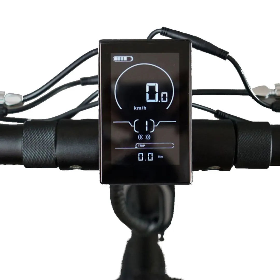 Electric Scooter Hiley Tiger 8 Gtr V4 features a modern display panel showing speed, trip distance, and battery level.
