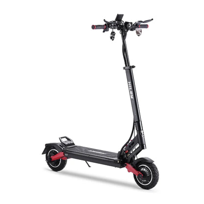 Electric Scooter Hiley Tiger 8 Gtr V4 features a sleek black frame, sturdy wheels, and comfortable grips for riding.