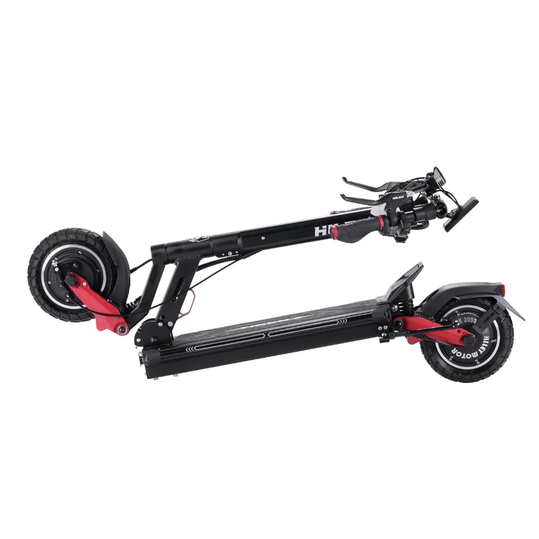 Electric Scooter Hiley Tiger 8 Gtr V4 features a sleek, foldable design with robust tires and handlebars for comfort.