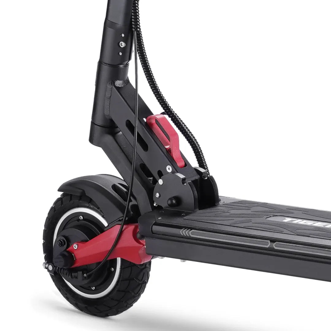 Electric Scooter Hiley Tiger 8 Gtr V4 features robust construction, large wheel, and innovative design elements.