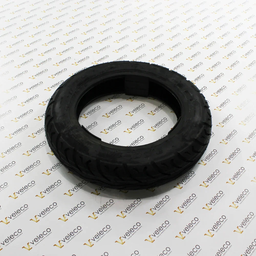 Universal Outer Tire 3.0-10 – black outer tire with tread pattern