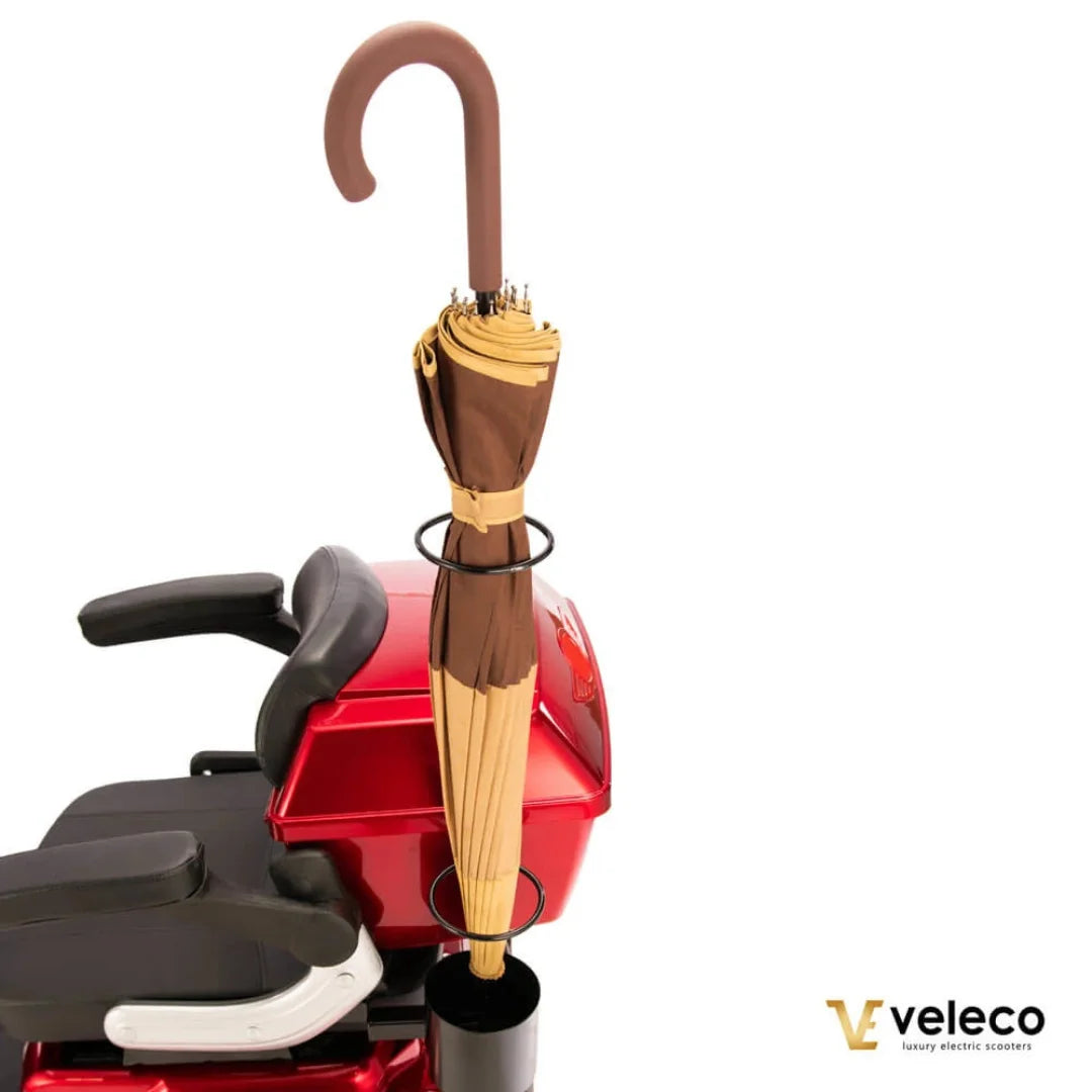 Veleco Draco – umbrella holder detail, red colour variant