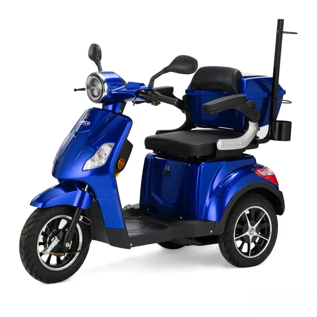 Veleco Draco – blue colour variant, front three-quarter view
