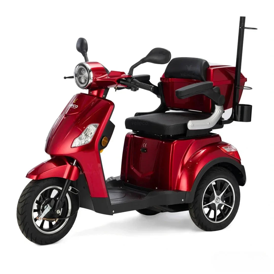 Veleco Draco – front three-quarter view, red colour variant