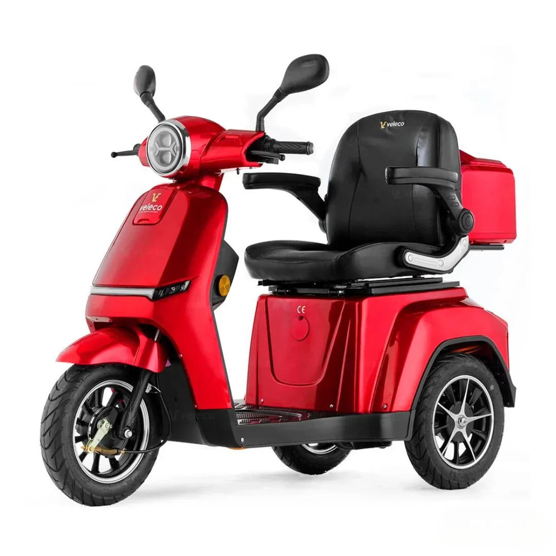 Veleco Turris – front three-quarter view, red colour variant