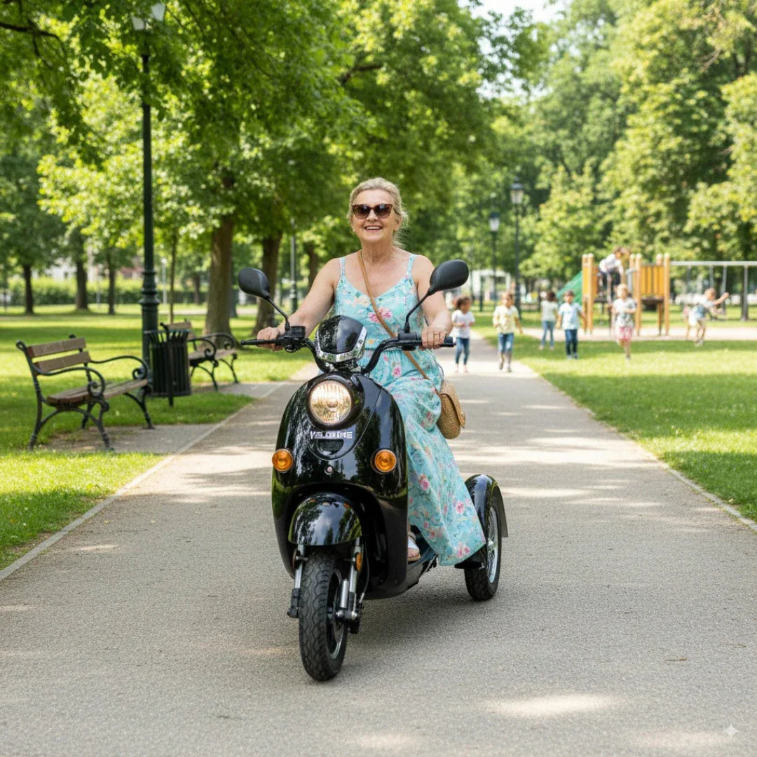 Veleco ZT63 – woman riding in park