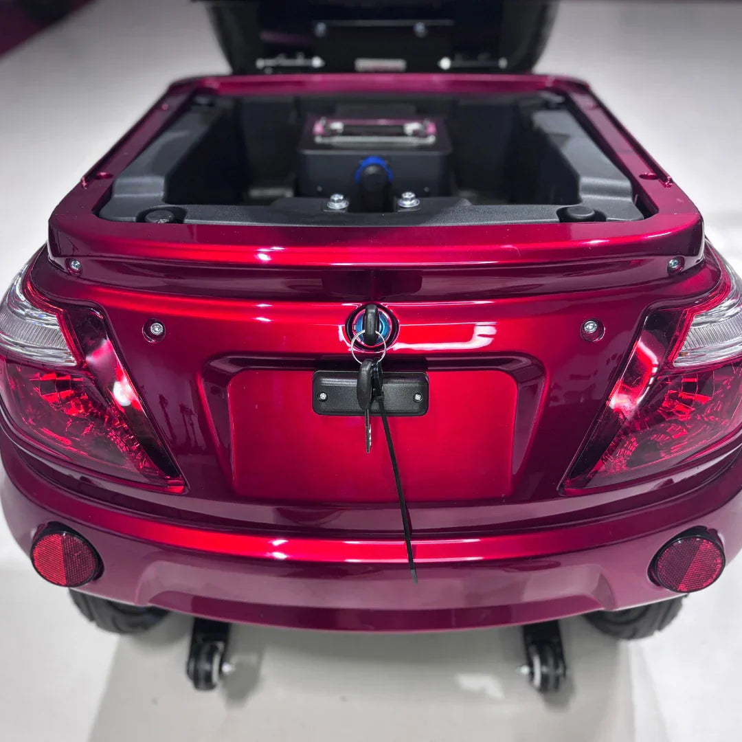 Vigorous VISTA 1 – rear view, seat lifted, battery compartment