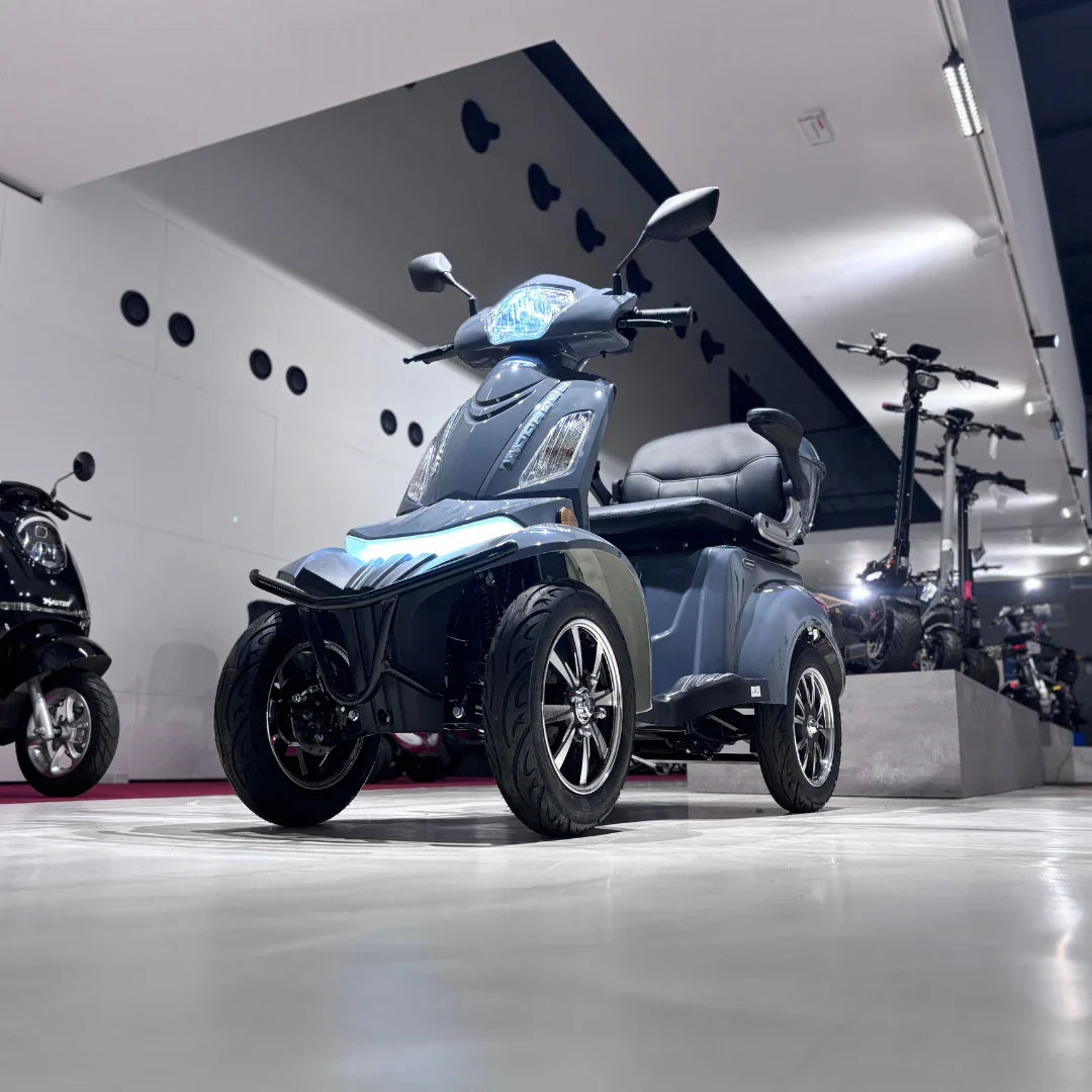 Vigorous VISTA Q1 – front three-quarter view in showroom