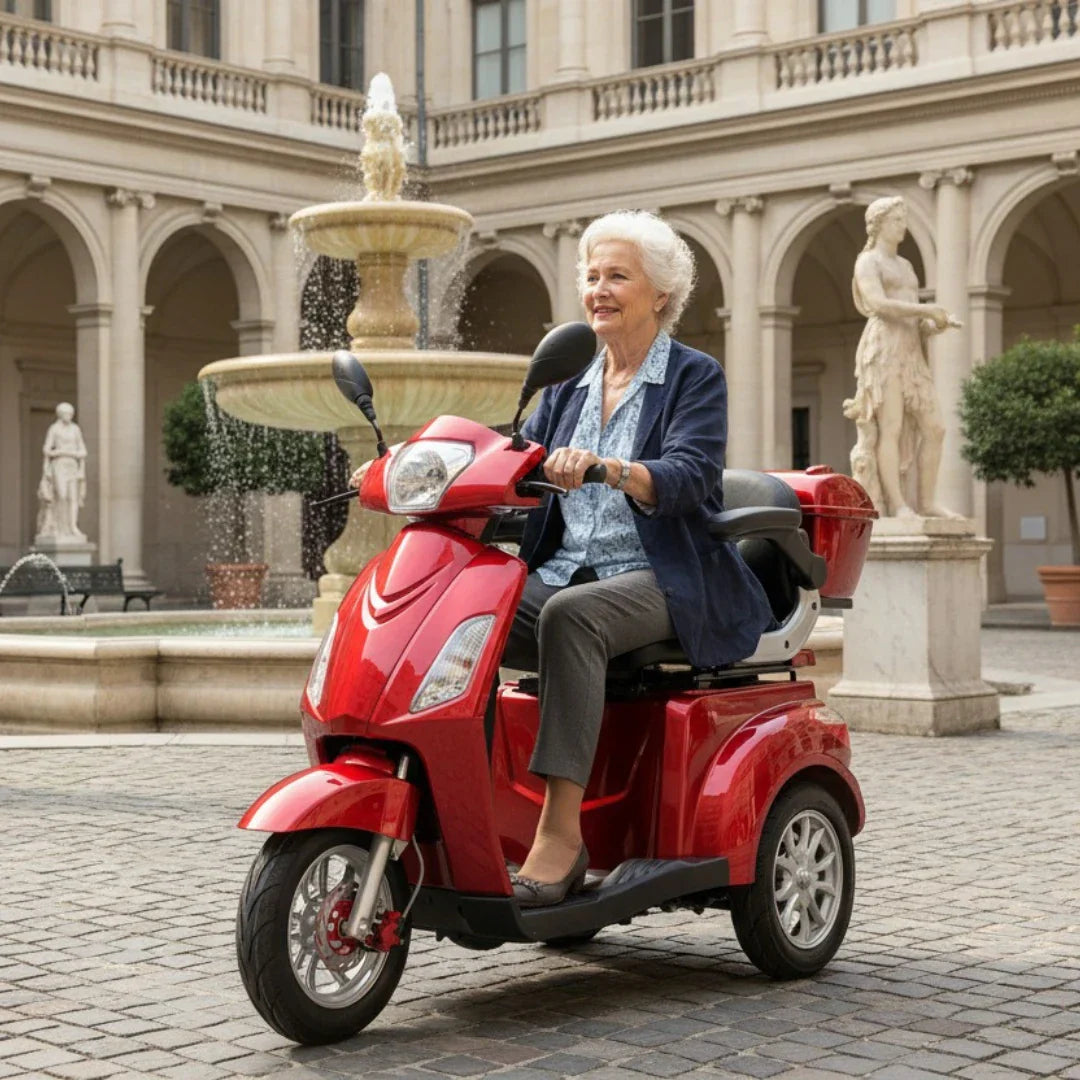 Vigorous VISTA 1 – elderly woman riding outdoors