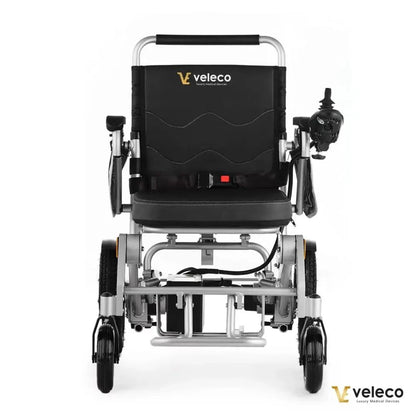 Electric Wheelchair Veleco Cosmo features a sleek design, comfortable seating, and a user-friendly control panel.