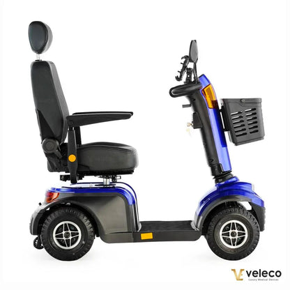 Electric Mobility Scooter Veleco Looper, features a sleek design, comfortable seating and sturdy construction.