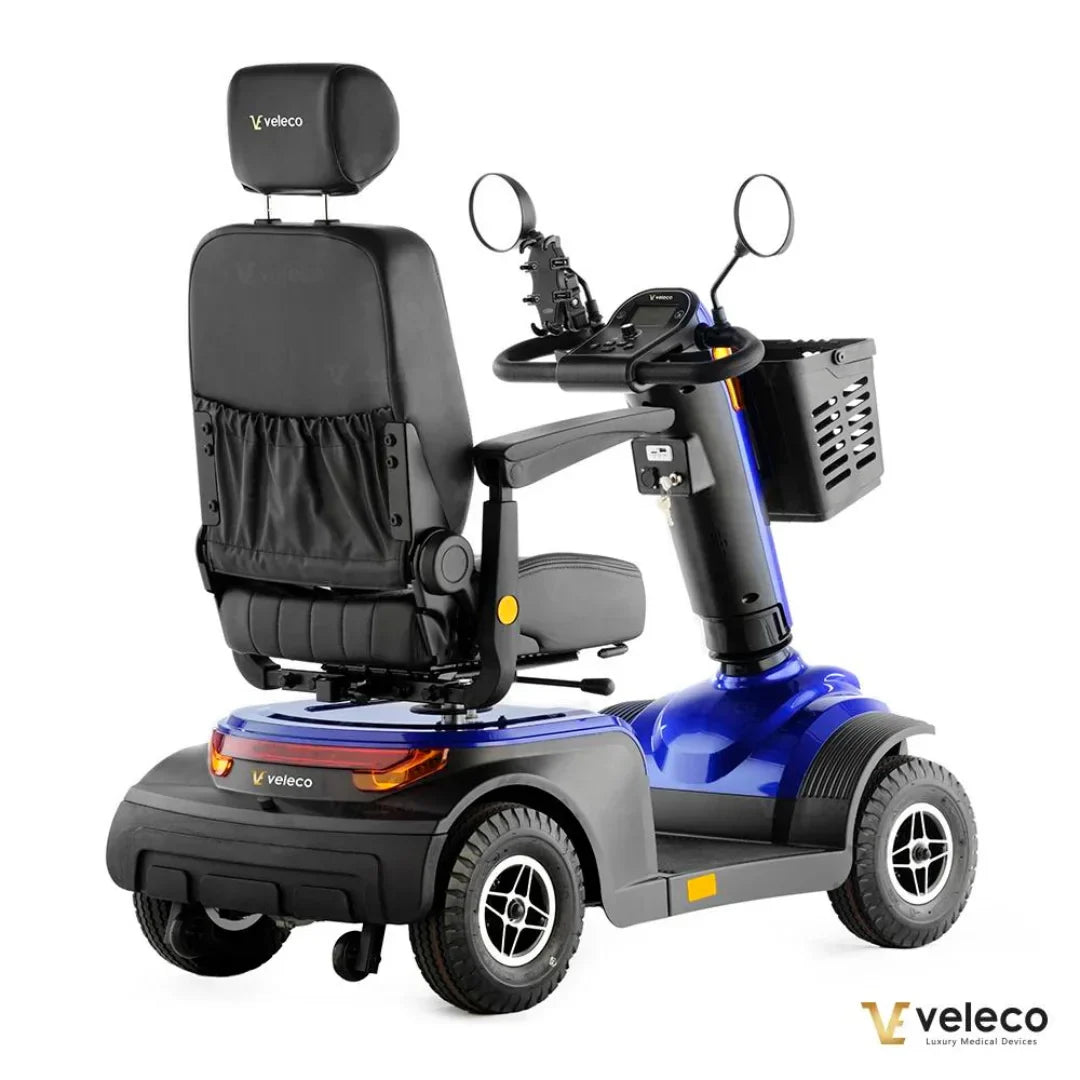 Veleco Looper – blue colour variant, rear three-quarter view