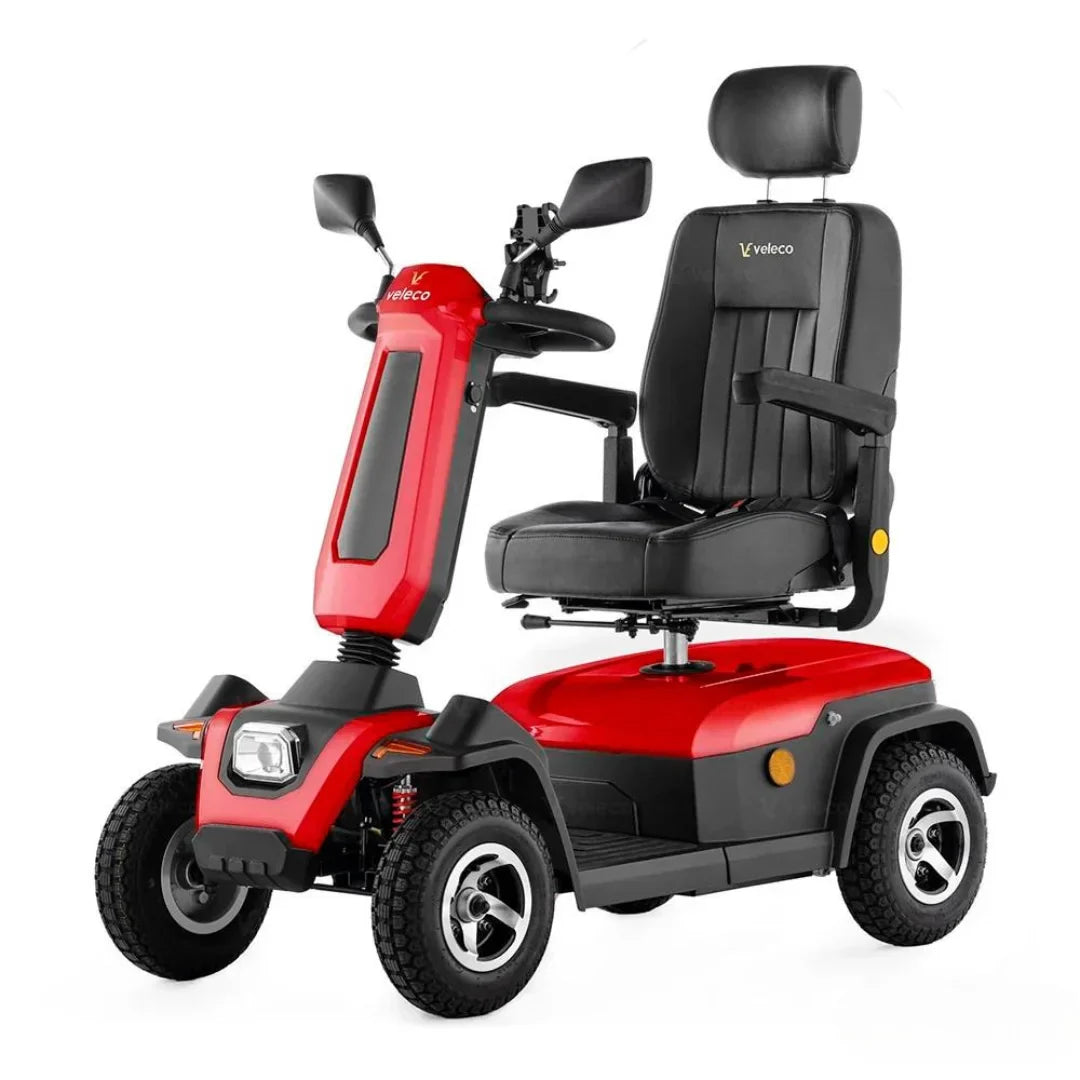 Veleco Sharpy – red colour variant, front three-quarter view