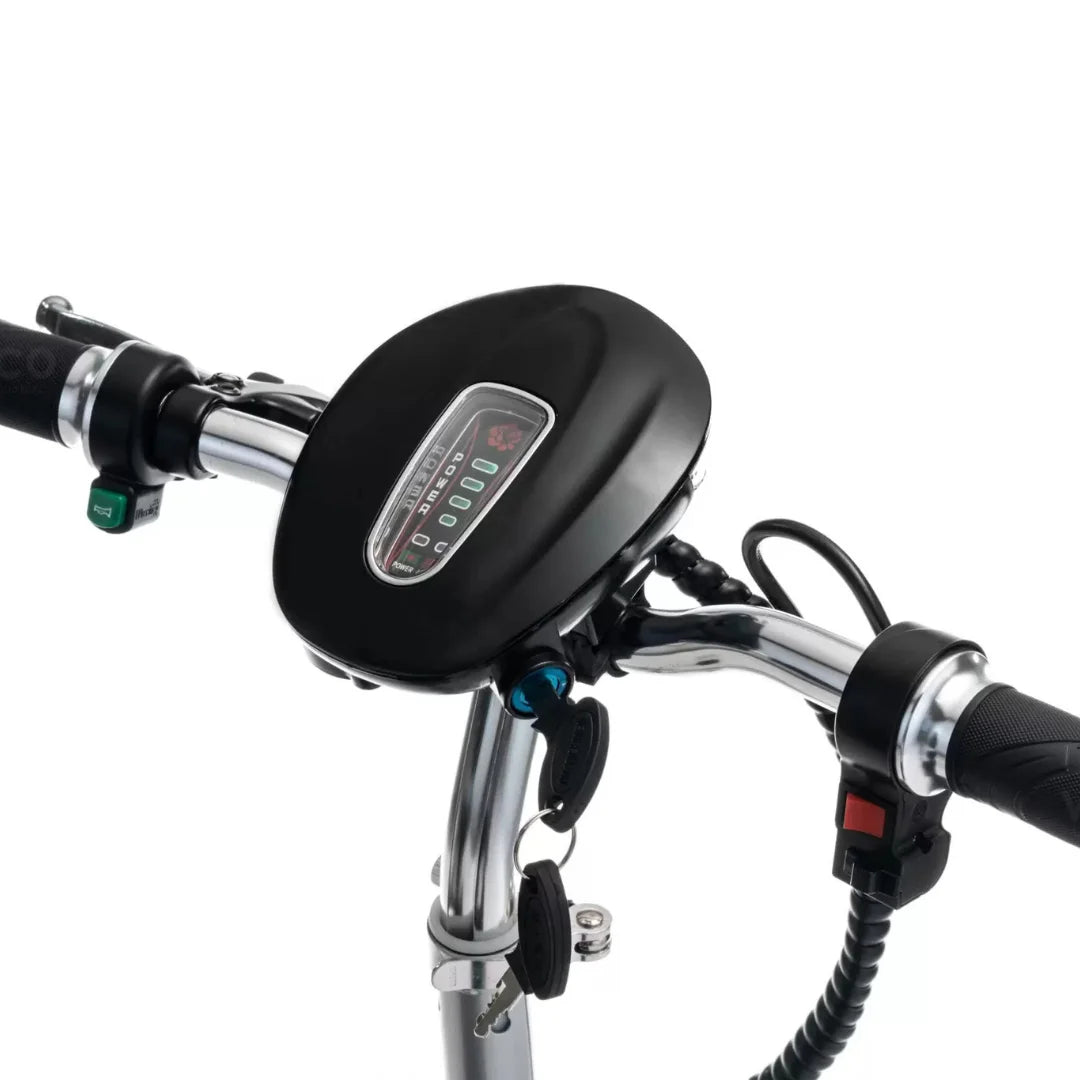 Veleco ZT16 – dashboard and handlebar close-up