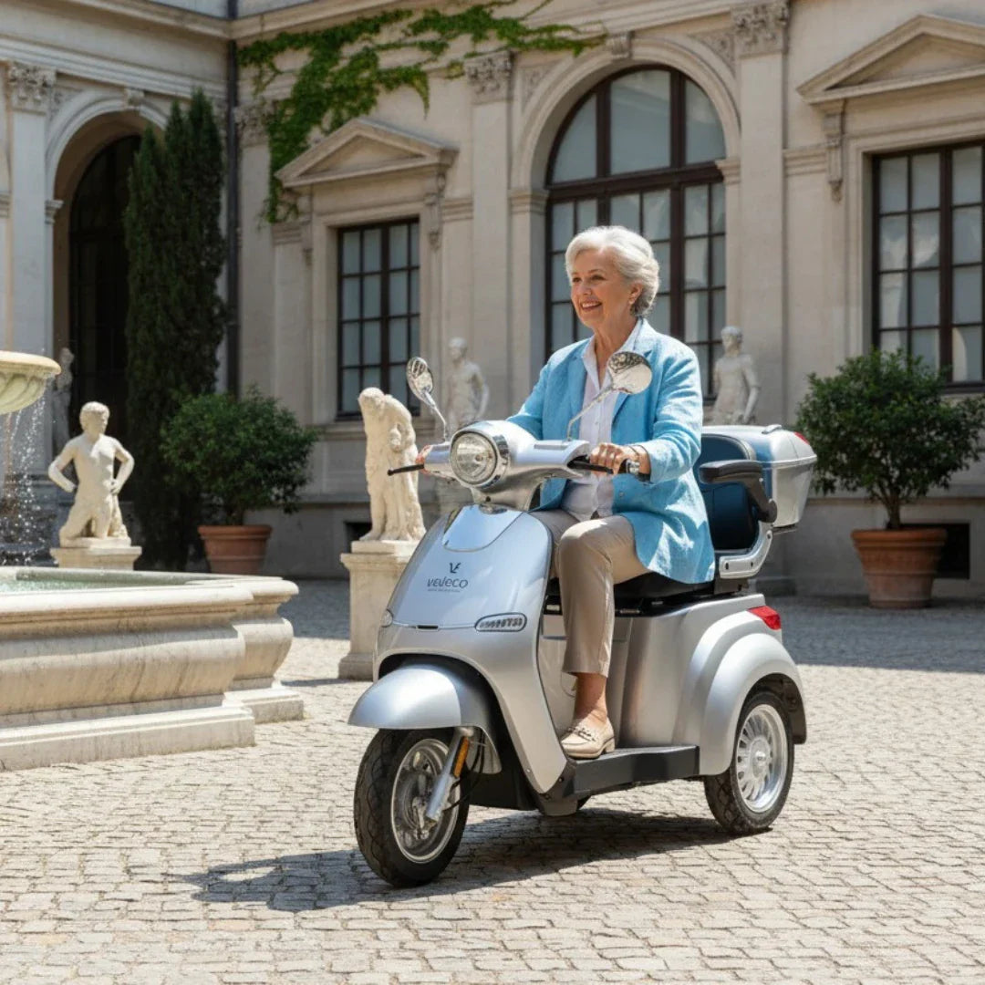 Veleco Cristal – woman riding in courtyard