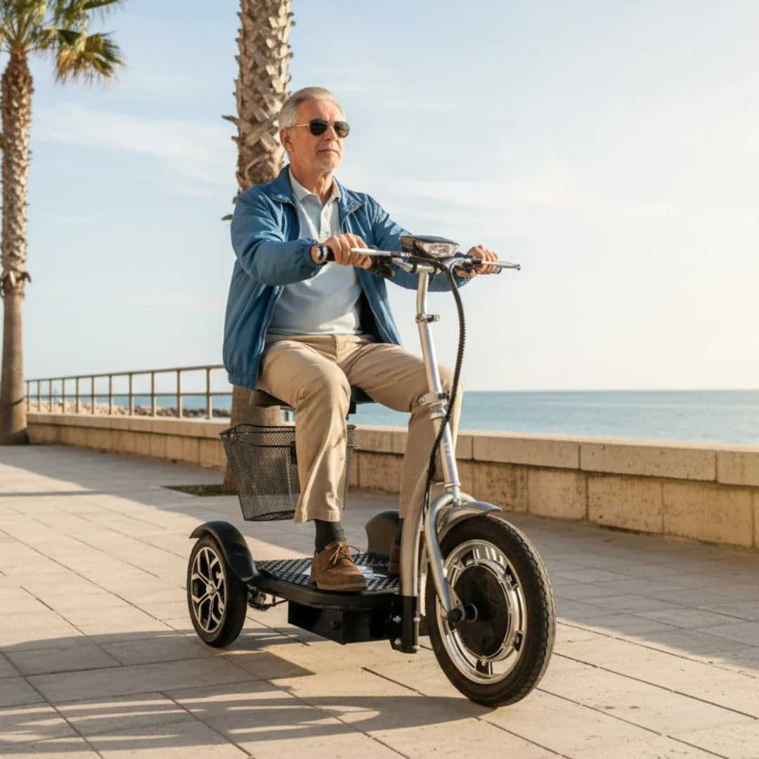 Veleco ZT16 – man riding by the sea